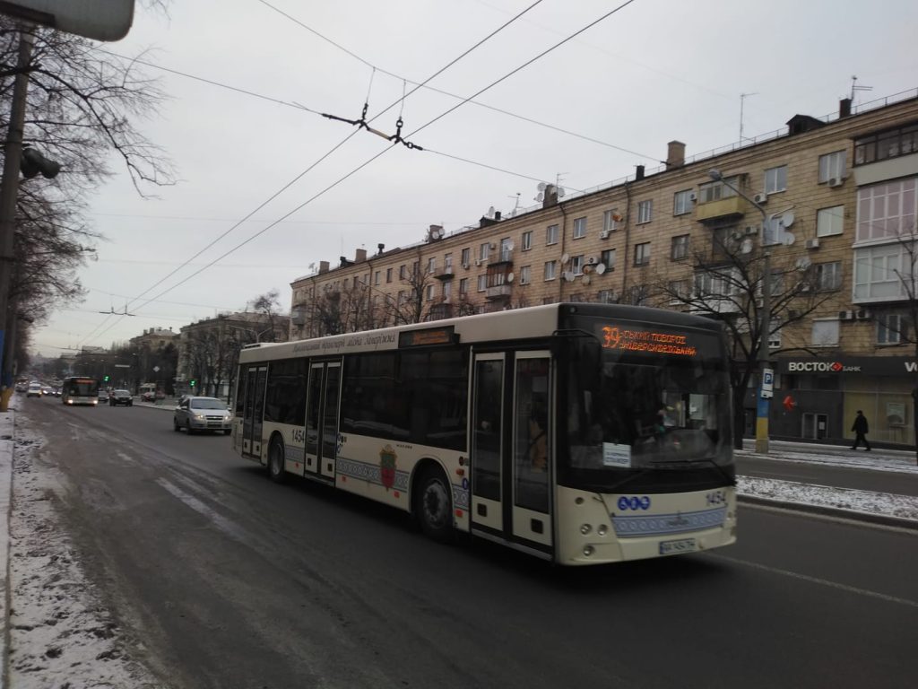 Розклад 39 автобуса Запоріжжя